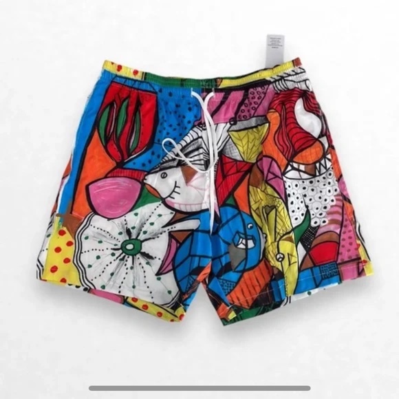 Swiminista x James Peter Henry Mid-Length Board Shorts Sydney Opera House Size L - Picture 6 of 8